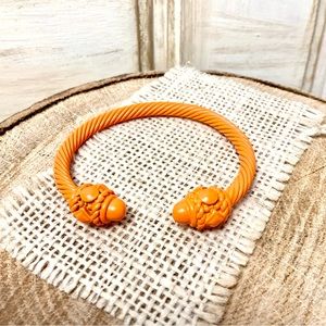 7mm painted cuff orange bracelet cable
